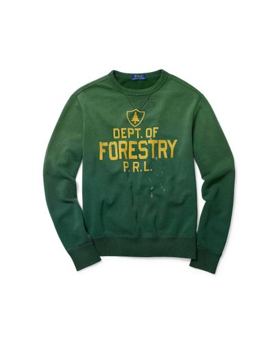 polo fleece graphic sweatshirt