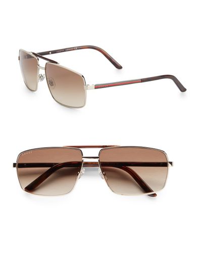 gucci 61mm aviator optical frames
