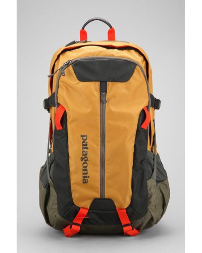 yellow patagonia backpack