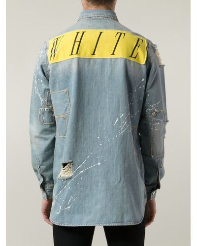 off white jeans shirt