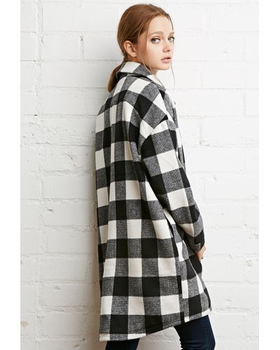 white and black checkered jacket