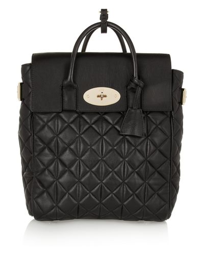 mulberry quilted backpack