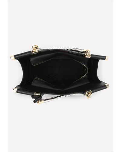 Bebe Rope Handle Tote In Black Lyst