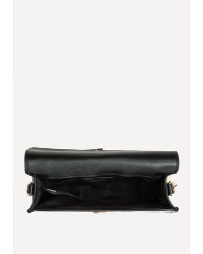 Bebe Kiki Chevron Crossbody Bag In Black White Black Lyst