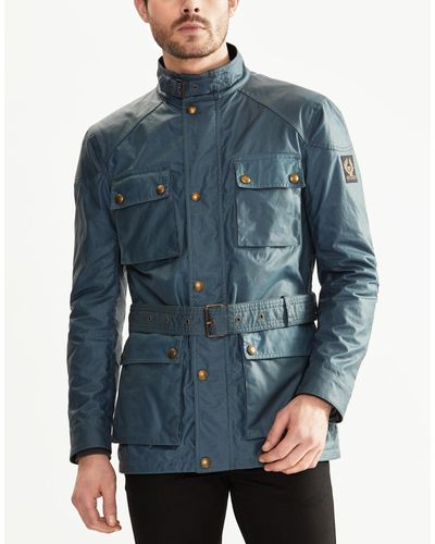 Belstaff Cotton Roadmaster Jacket in Blue Pewter (Blue) for Men - Lyst