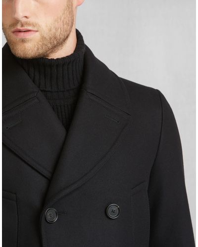 Belstaff Milford Wool and Cashmere-Blend Trench Coat in Black for Men ...