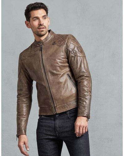 Belstaff Outlaw Leather Jacket for Men | Lyst