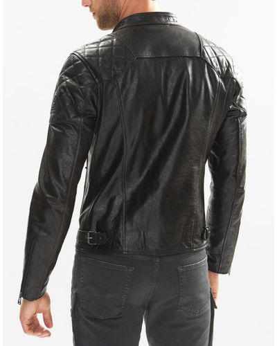 Belstaff Leather Sophnet Rebel Biker Jacket in Black for Men - Lyst