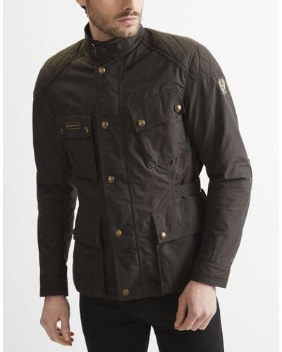 Belstaff Synthetic Mcgee Motorcycle Jacket in Black Brown (Black) for Men |  Lyst UK