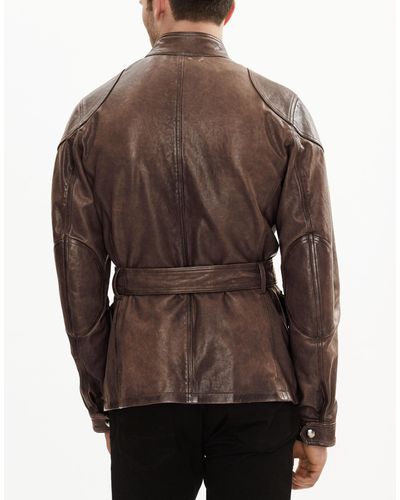Belstaff Leather Speedmaster 2016 Jacket in Brown for Men - Lyst