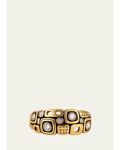Alex Sepkus Little Windows Dome Ring In 18k Yellow Gold - Multicolor