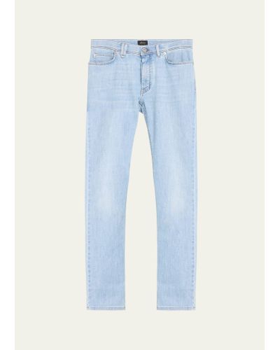 Brioni Slim-fit Light Wash Denim Jeans - Blue