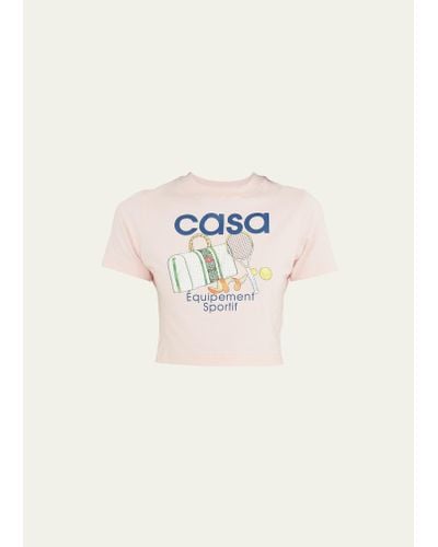 Casablancabrand Equipement Sportif Printed Baby T-shirt - Natural
