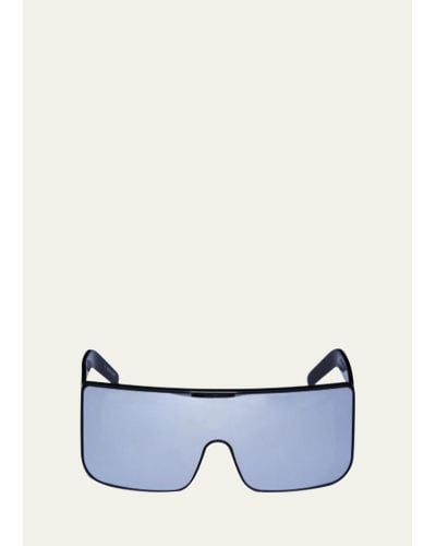 Rick Owens Thick Flat-top Square Sunglasses - Blue