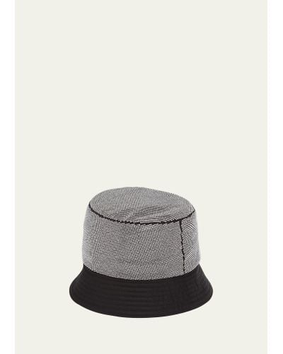 Prada Studded Bucket Hat - Gray