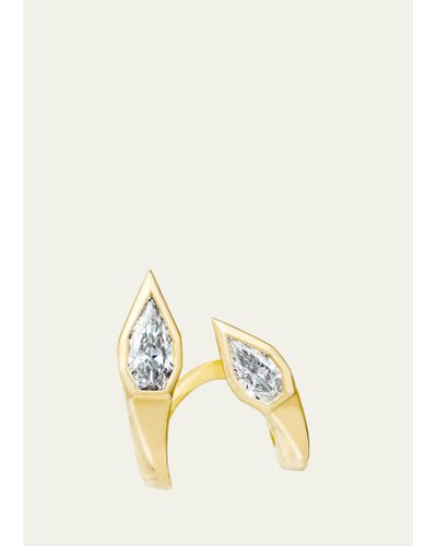 Stephen Webster 18k Yellow Gold Stars Aligned Stud Earring With Meteoric Diamond - Natural