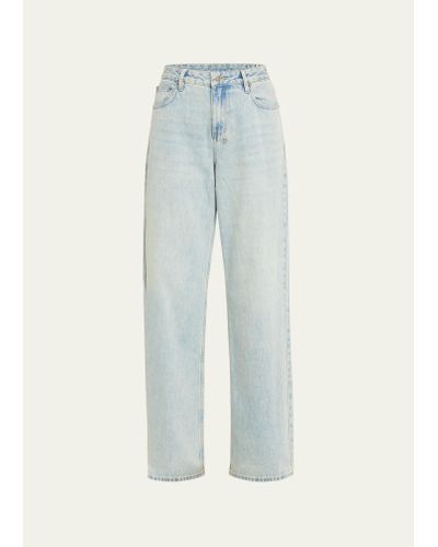 Ksubi Low Rider Relaxed Straight Jeans - Blue