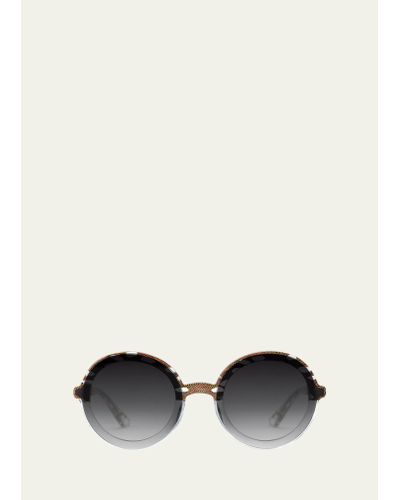 Krewe Louisa Nylon Round Sunglasses - Multicolor