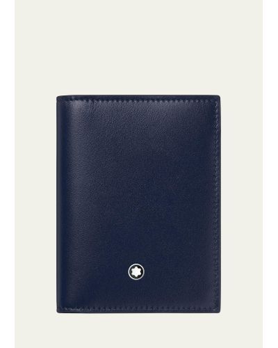 Montblanc Meisterstuck Calfskin Bifold Card Holder - Blue