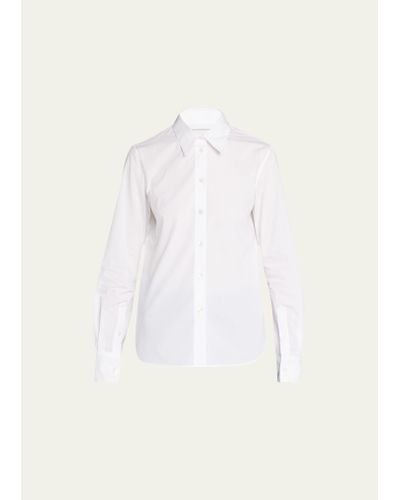 WE-AR4 Fitted Button-front Shirt - Natural