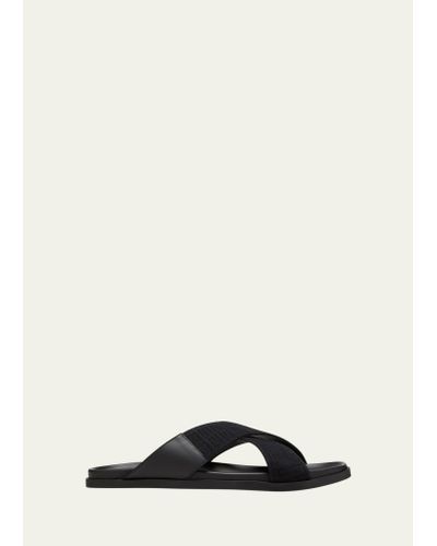 Givenchy G Plage Crisscross Slide Sandals - Black