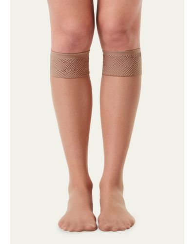 Spanx Hi-knee Sheer Stockings - Pink