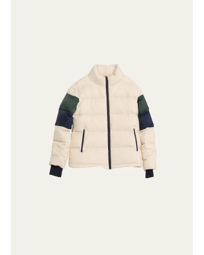 Splits59 Arden Colorblock Puffer Jacket - Natural