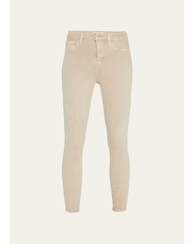 L'Agence Margot High-rise Skinny Ankle Jeans - Natural