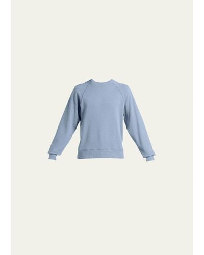 Tom Ford Mélange Cotton Jersey Sweatshirt - Blue