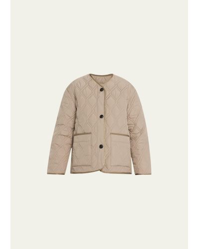 Jane Post Chain Quilt Jacket - Natural