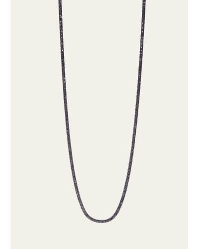 Sidney Garber Rope Necklace With Black And White Diamonds