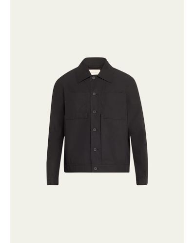 Craig Green Solid Cotton Worker Jacket - Black