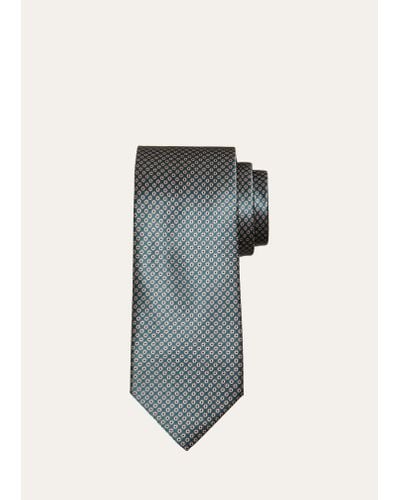 Brioni Silk Printed Tie - Multicolor