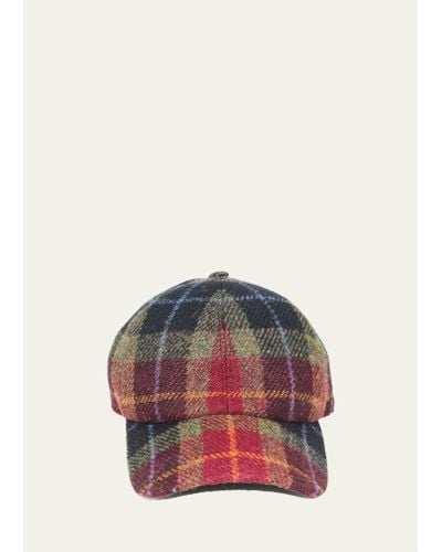 Grevi Wool-cotton Check Baseball Cap - Multicolor