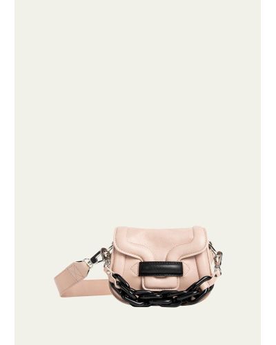Pierre Hardy Alpha Micro Colorblock Leather Shoulder Bag - Natural