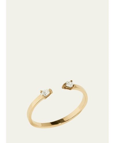 Lana Jewelry Echo 14k Gold Open Diamond Pear Ring - Natural