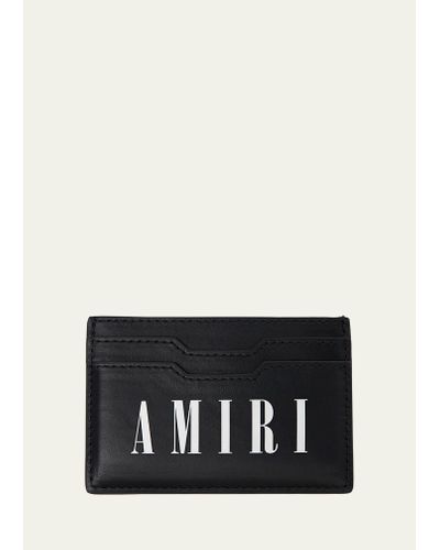Amiri Leather Logo Card Holder - Black