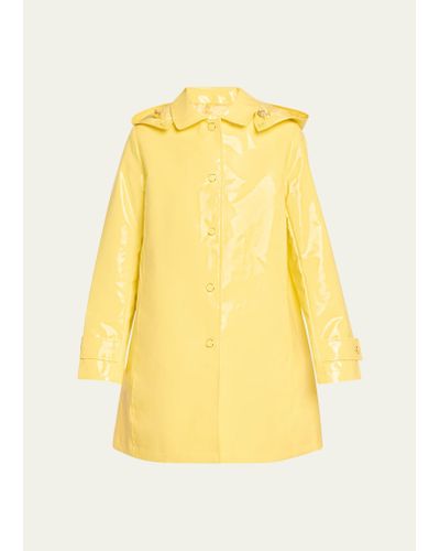 Jane Post Iconic Princess Slicker Rain Jacket - Yellow