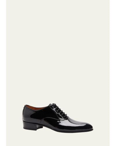 Gucci Worsh Patent Leather Oxfords - White