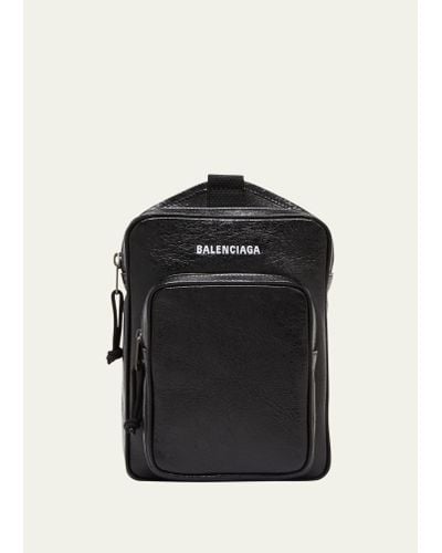 Balenciaga Explorer Crossbody Messenger Bag - Black