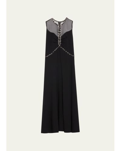 Kobi Halperin Everly Sleeveless Embellished Cutout Midi Dress - Black