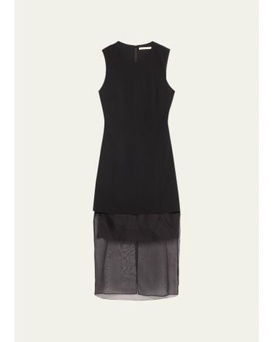 Jason Wu Interlock Jersey Midi Dress - Black