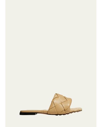 Bottega Veneta Lido Flat Sandals - Natural