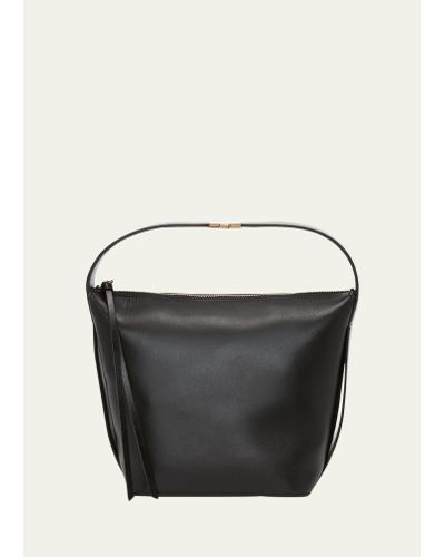Victoria Beckham Large Leather Belt Shoulder Bag - Black