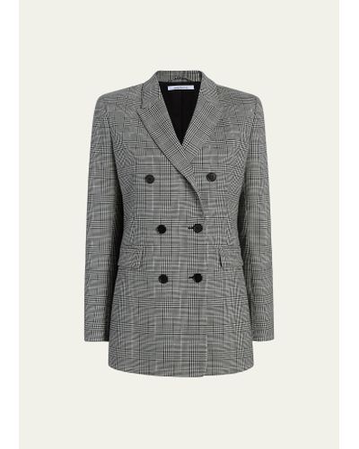 Another Tomorrow Merino Wool Blazer Jacket - Gray