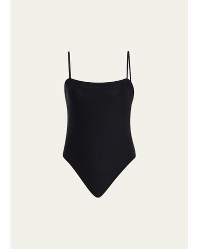 Wardrobe NYC Square-neck One-piece Swimsuit - Black
