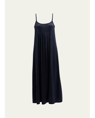 Hanro Juliet Pleated Gown - Black