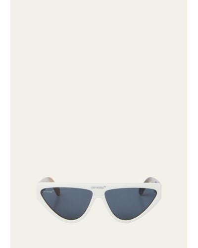 Off-White c/o Virgil Abloh Gustav Logo-bridge Contemporary Sunglasses - White