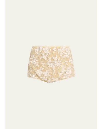 Marc Jacobs High-waist Lace Briefs - Natural