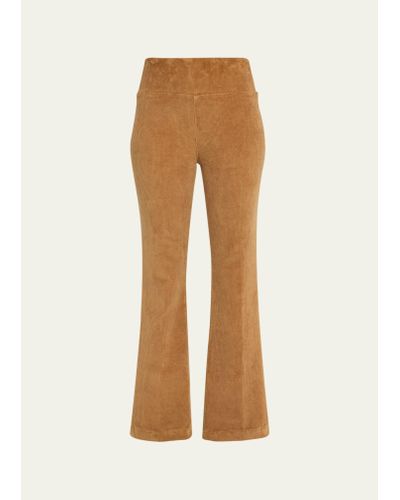SPRWMN Ankle Flare Corduroy Pants - Natural